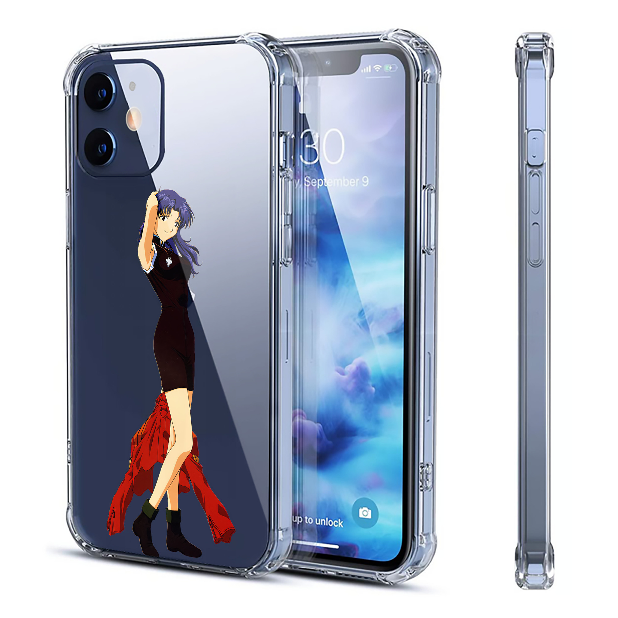 （画像用） EVA 新世紀エヴァンゲリオン 【iPhone 12シリーズ対応】透明スマホケース（クリアソフトケース）